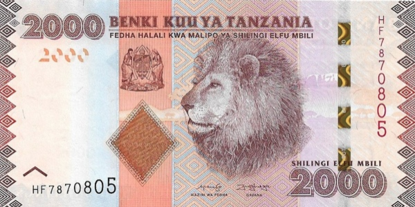 (611) ** PNew (PN42c) Tanzania - 2000 Shilingi (2020)